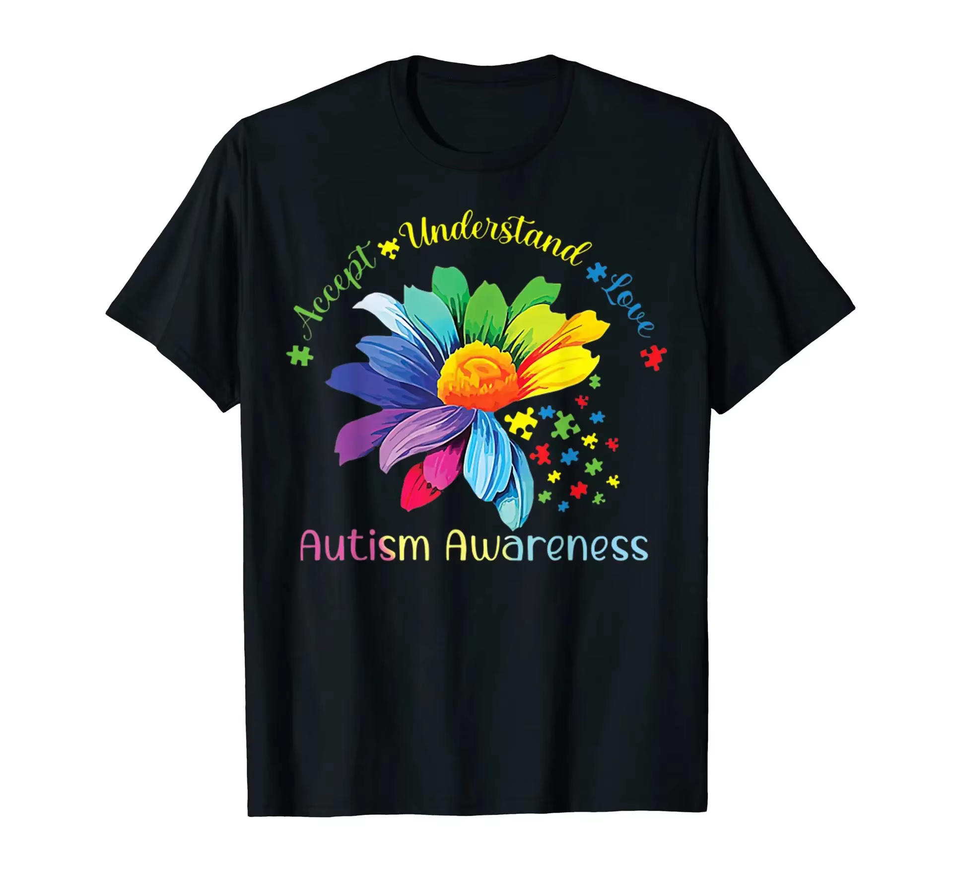 T-shirt d'été imprimé Sunflower Love, coupe ample, surdimensionné, pour hommes et femmes, en fibre d