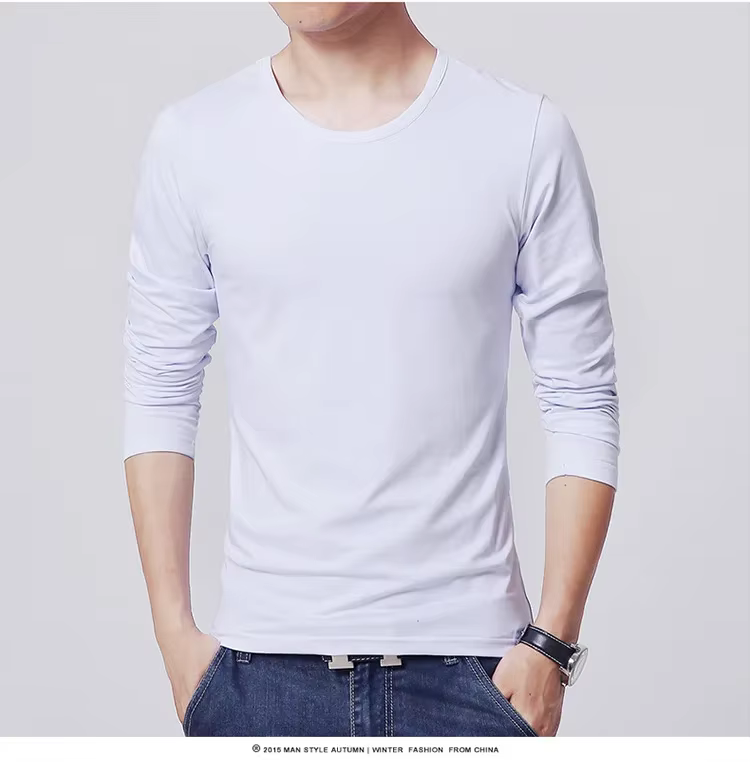 MRMT – T-Shirts à manches longues pour hommes, 3 couleurs de base, Slim, jeune homme, couleur Pure, 