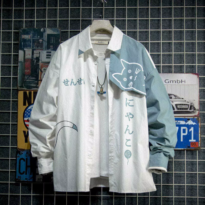 Sweat à capuche imprimé requin pour hommes et femmes, mignon, Patchwork, mode Anime Harajuku, veste 