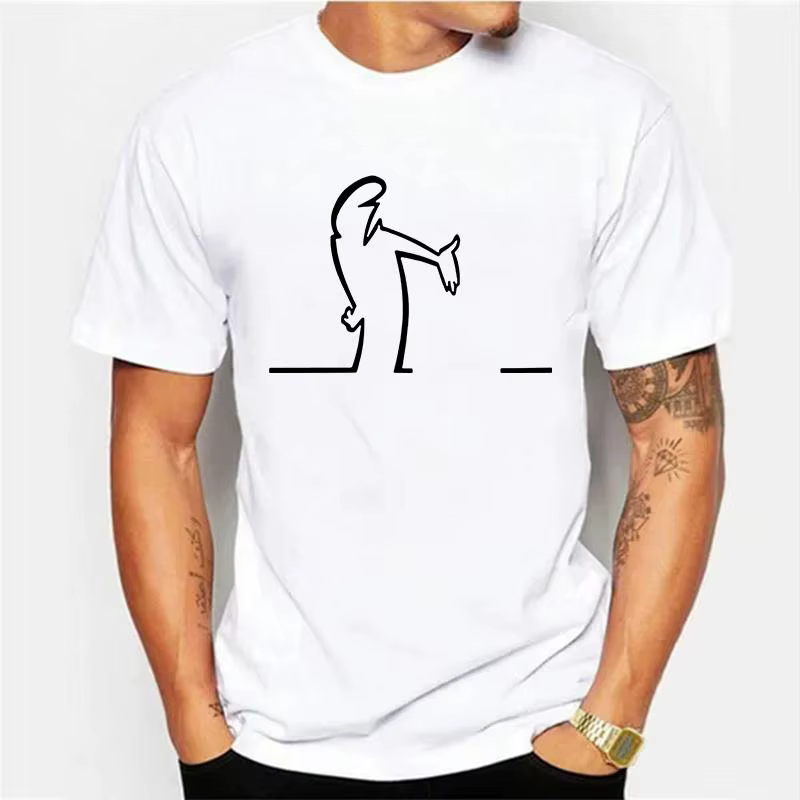 T-shirts d'été pour hommes Balum La Linea t-shirt graphique drôle coton confortable Premium Camiseta