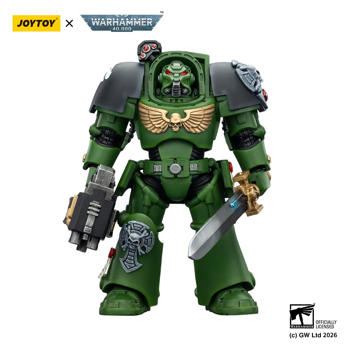 Figurine de collection JOYTOY Warhammer 40K Salamanders Terminator 1/18