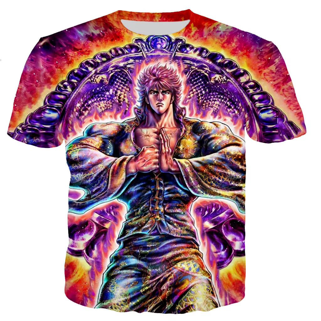 Poing de la étoile du nord Kenshiro hommes/femmes nouvelle mode Cool 3D imprimé T-shirts Style décon