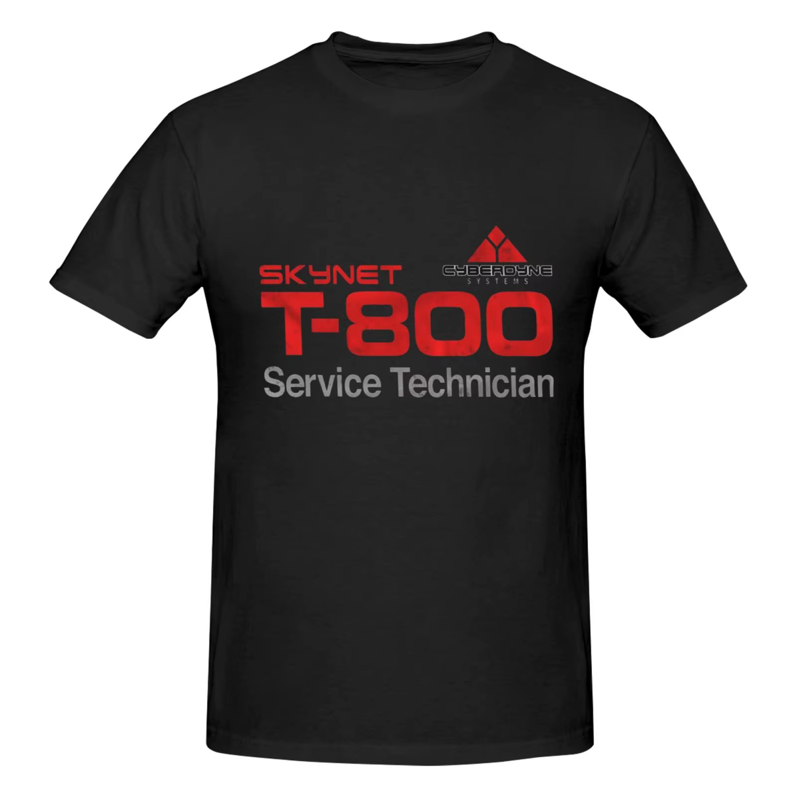 T-800 technicien T-Shirt hommes Terminator Cyberdyne Cyborg coton grands grands t-shirts col rond t-