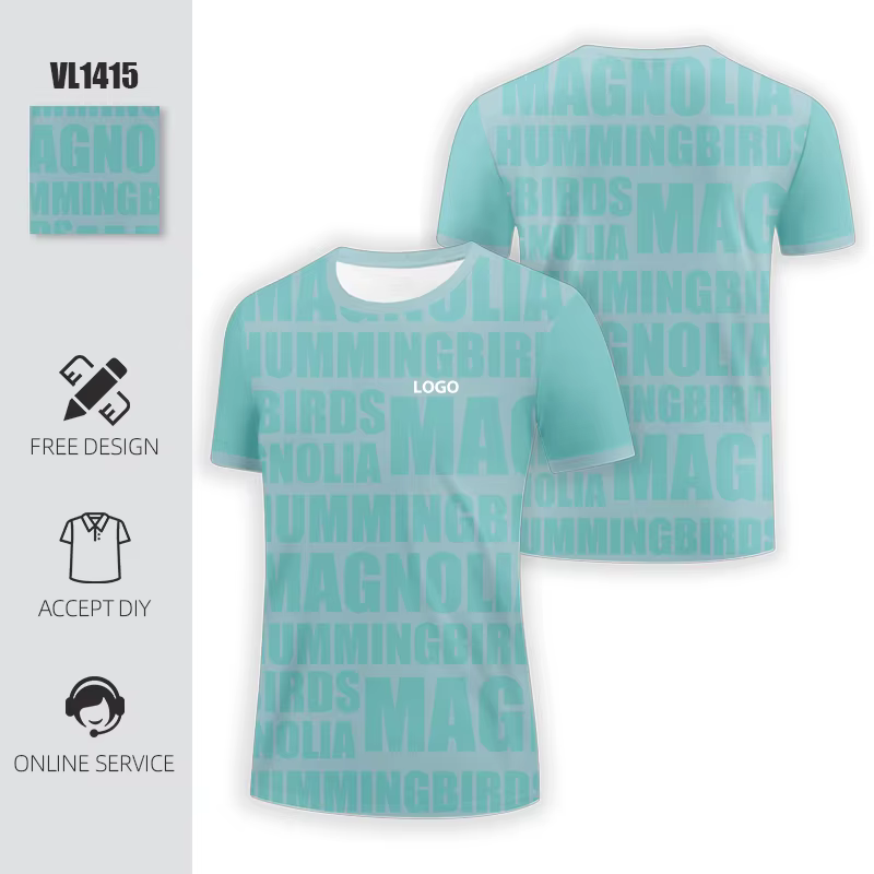 Sublimation Logo imprimé hommes mode respirant T-Shirts adultes conception multicolore sport séchage