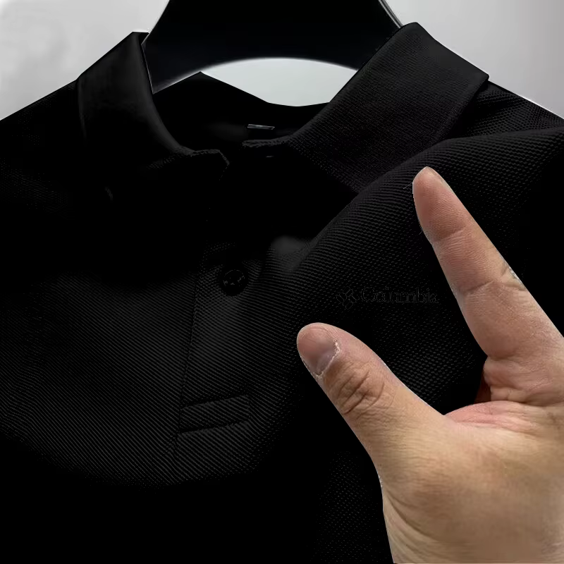 Polo de golf homme confortable incontournable pour l'été 2026, couleur unie, style décontracté et él