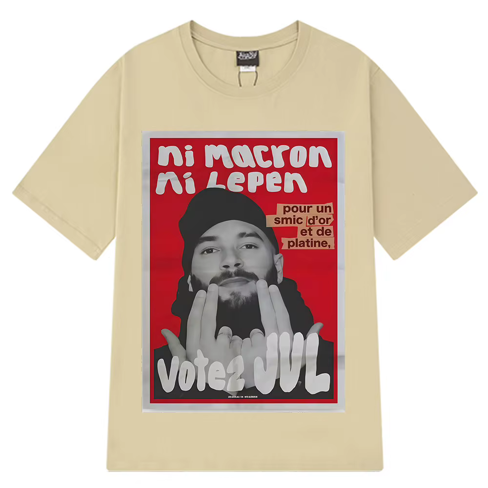 T-shirts graphiques tendance JUL du rappeur français pour hommes et femmes, T-shirt hip-hop à manche