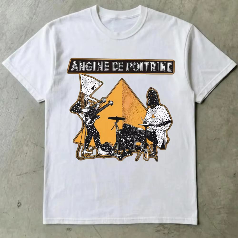 T-shirt Angine de Poitrine, Tee-shirt Angine de Poitrine, Cadeau de mode alternative, Tee-shirt Dark