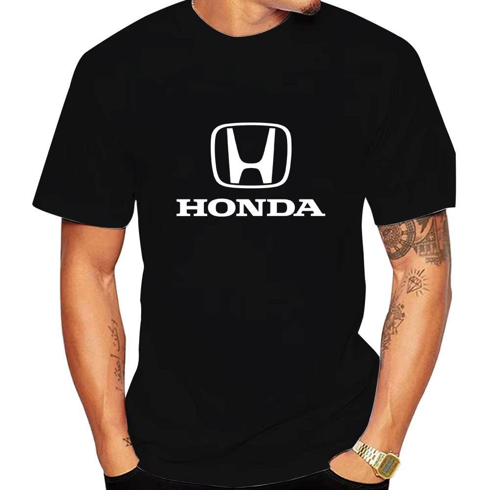 Honda Logo Racing Team hommes T-shirt été à manches courtes femmes t-shirts 2025 nouveau décontracté