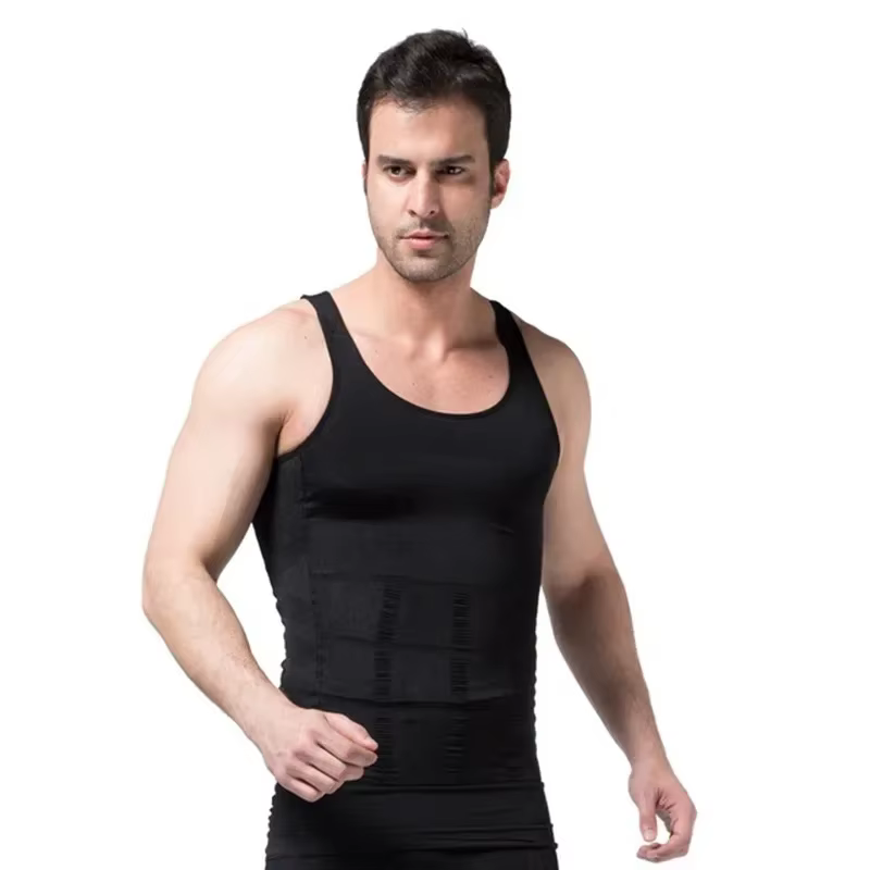 Débardeur de sport pour homme, sous-vêtement de compression, corset amincissant, gaine amincissante 