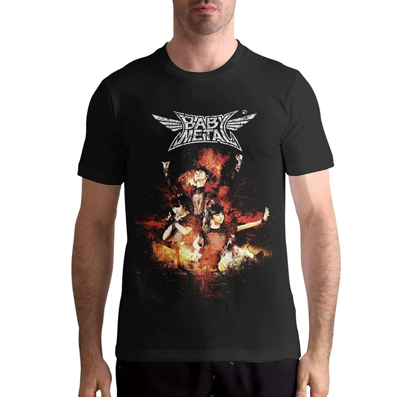 Lmxool-T-shirt à manches courtes et col rond pour homme, en coton, doux, classique, été