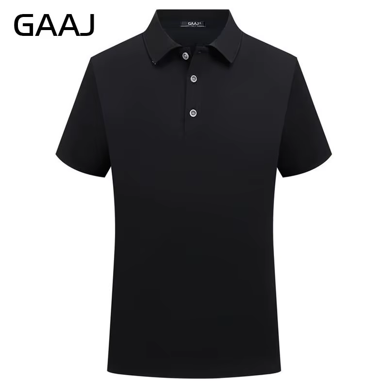Polo à manches courtes GAAJ à prix abordable, tissu léger 180 g avec élasticité, tailles S à 6XL pou