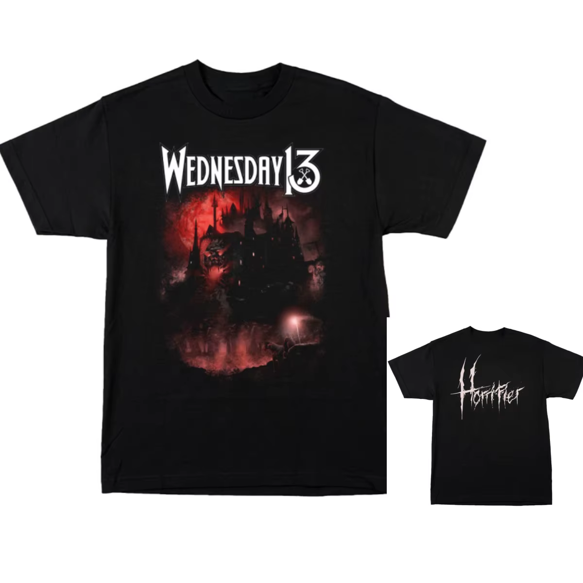 T-Shirt de groupe Horrifier en coton pour hommes et femmes, Streetwear d'été, WEDNESDAY 13