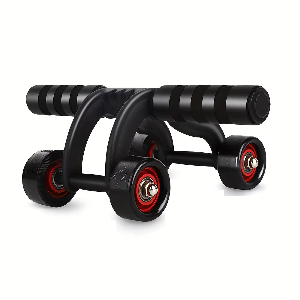 Roue d'exercice Abdominal, quatre roues pour la stabilité, équipement de gymnastique à domicile, ren