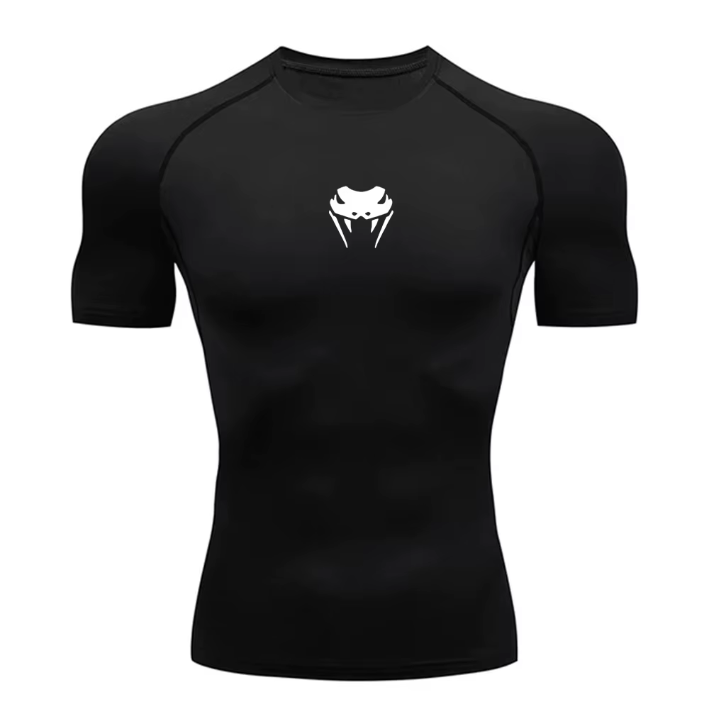 T-shirt de compression à manches courtes pour homme, idéal pour la course, le sport, la gym, le fitn