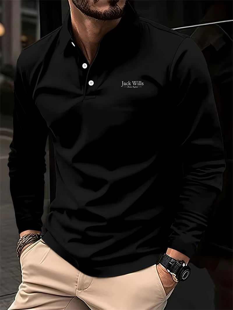 Chemises polo simples de couleur unie pour hommes Mode d'été Manches longues Imprimé 3D Chemise polo
