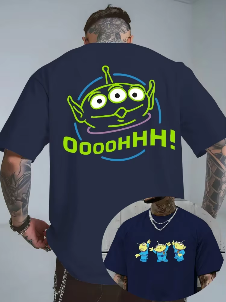 T-shirt imprimé Alien du film d'animation Disney Toy Story 2026, nouvelle tendance estivale pour hom