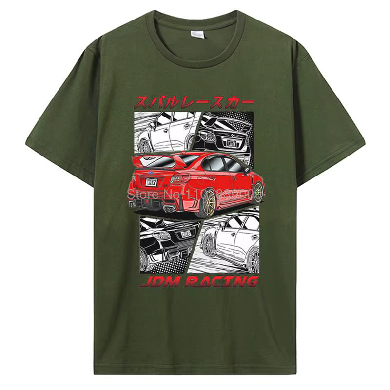 T-Shirt Classique en Coton à Col Rond pour Homme, Streetwear Décontracté, Hip Hop, GTR, Vaporwave, J