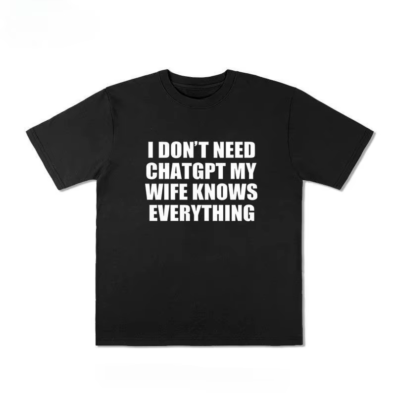 Je n'ai pas besoin d'un t-shirt drôle en anglais pour l'été, fabriqué en pur coton, pour hommes et f