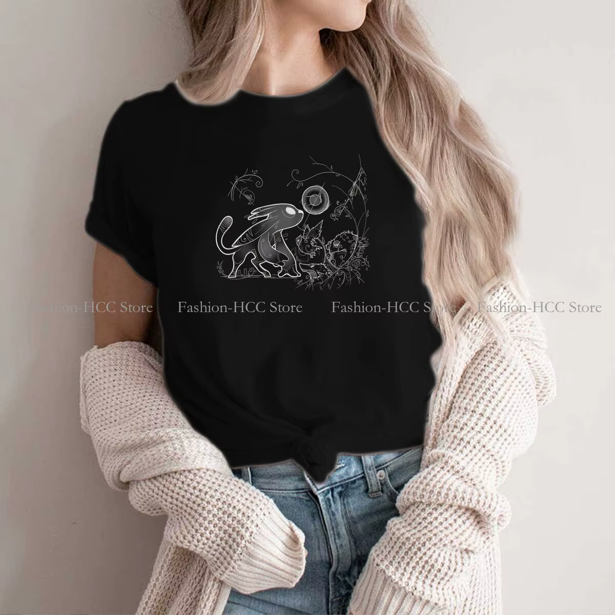 T-shirt col rond femme, hipster, volonté des contaminants, ps, Ori, Harajuku Streetwear