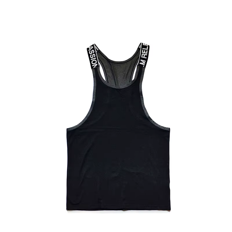 Chemise de fitness à bretelles pour hommes, haut de gym, chemise de musculation à la maison, vêtemen