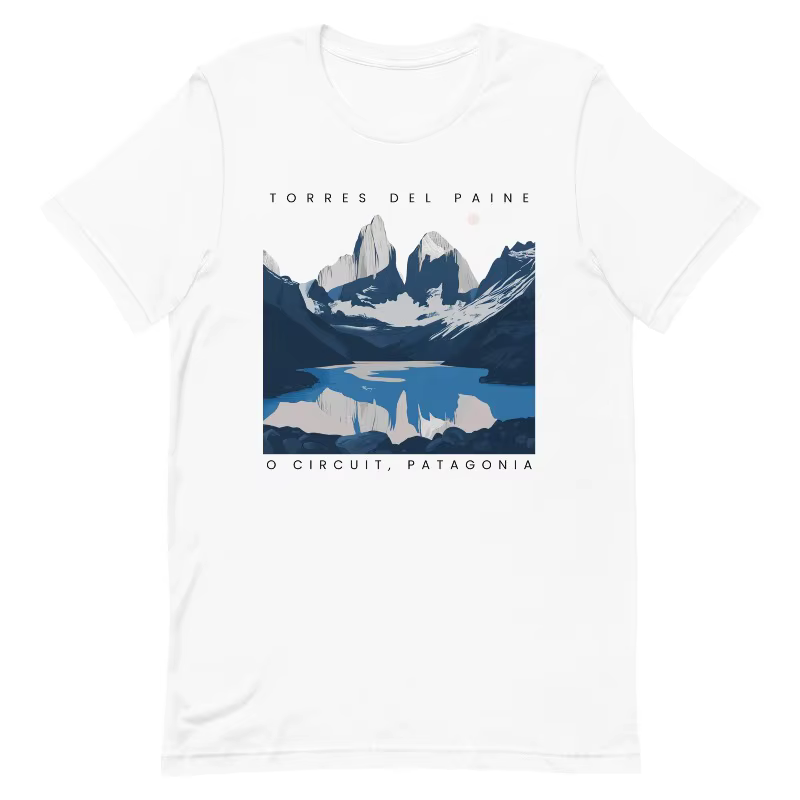 T-shirt Parque Nacional Torres Del Paine Patagonia -W Trek O Circuit 2026 Été Mode Homme Femme Coton