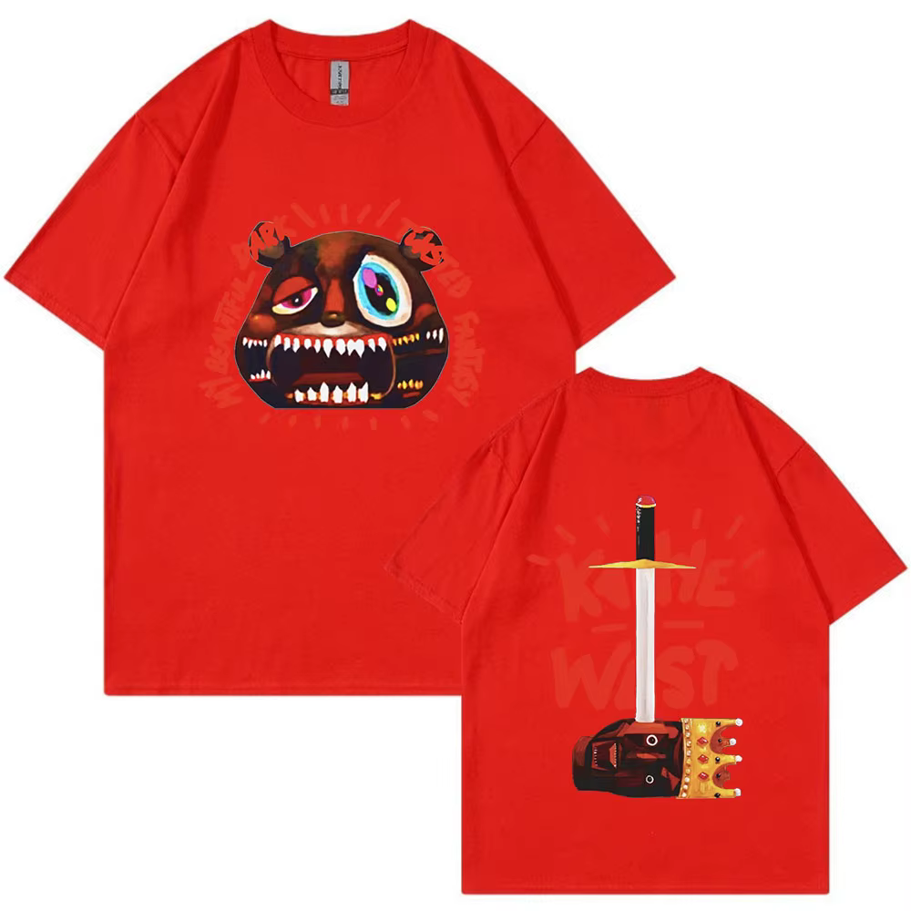 T-shirt graphique de remise des diplômes pour hommes, RANED Kanye West, album de musique, mode hip h