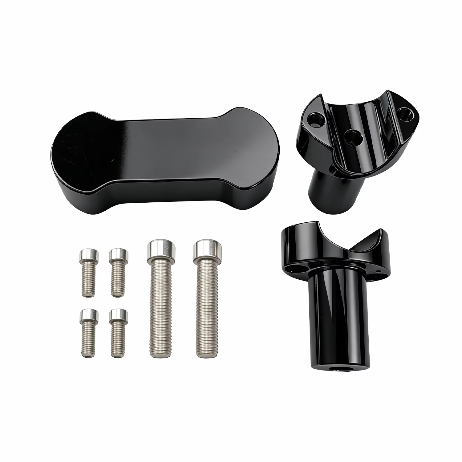 Rehausseurs de guidon de 3 pouces avec collier supérieur de 1,25 pouce pour Harley Davidson Softail 