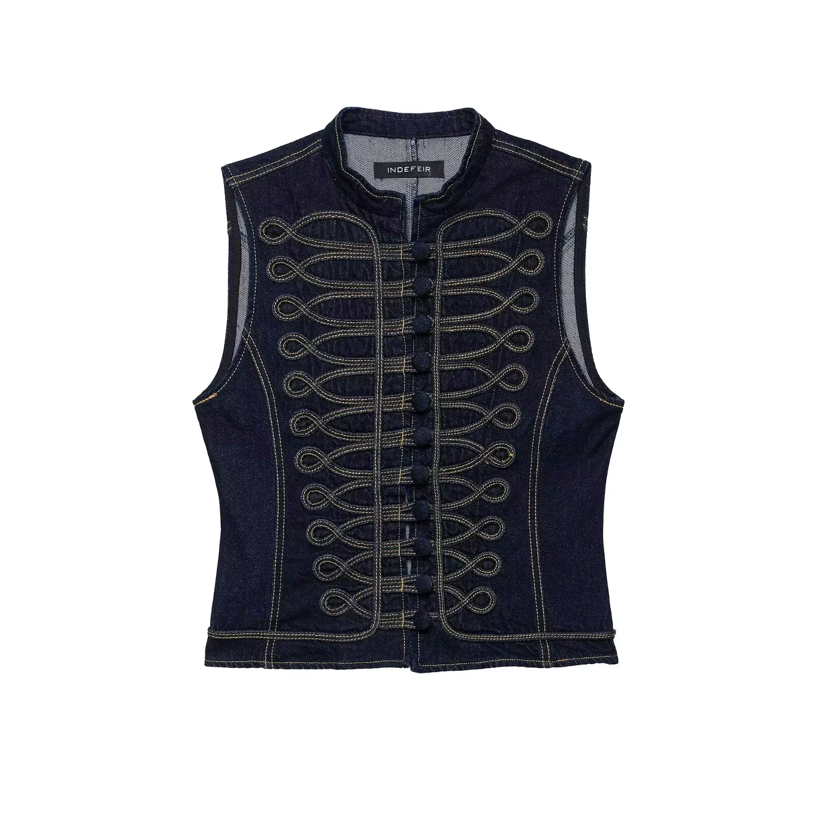 Gilet court en jean pour femme KLKXMYT – Nouvelle collection chic et décontractée pour l'été – Gilet