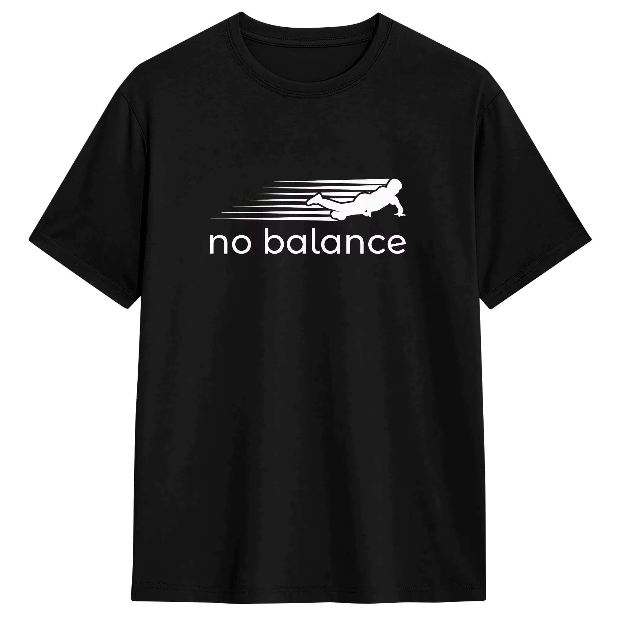 T-shirts pour hommes No Balance Novelty 100% coton, t-shirts à manches courtes, col rond, idée cadea
