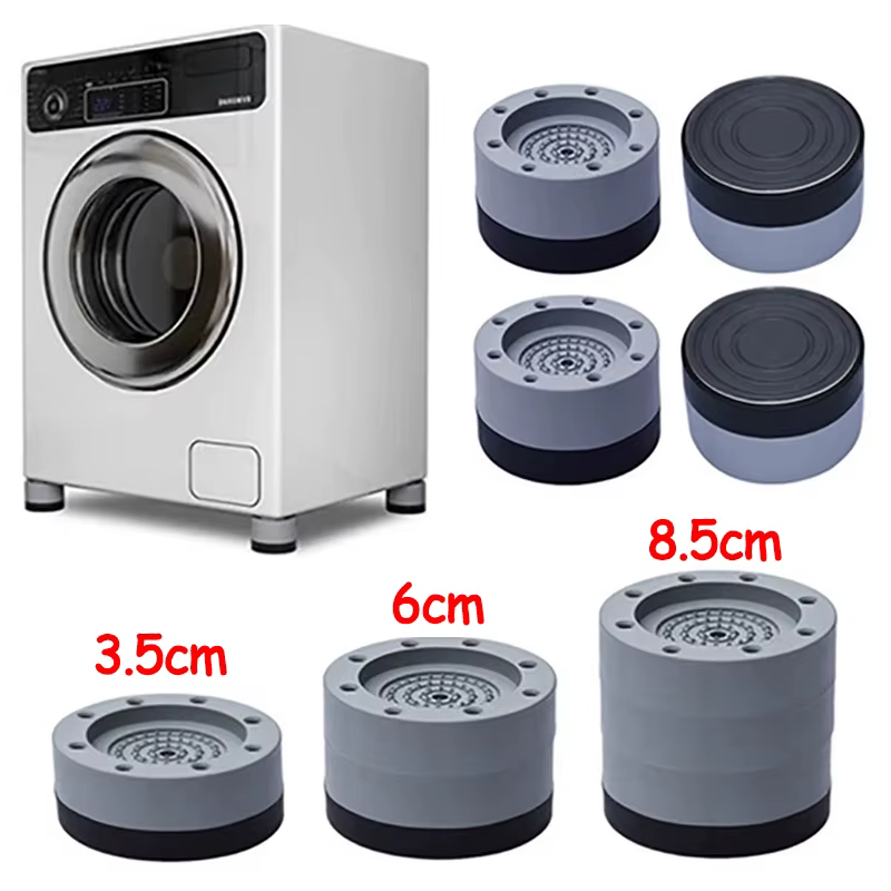 Coussinets Anti-Vibration pour Machine à laver, pieds de levage en caoutchouc, antidérapants, silenc