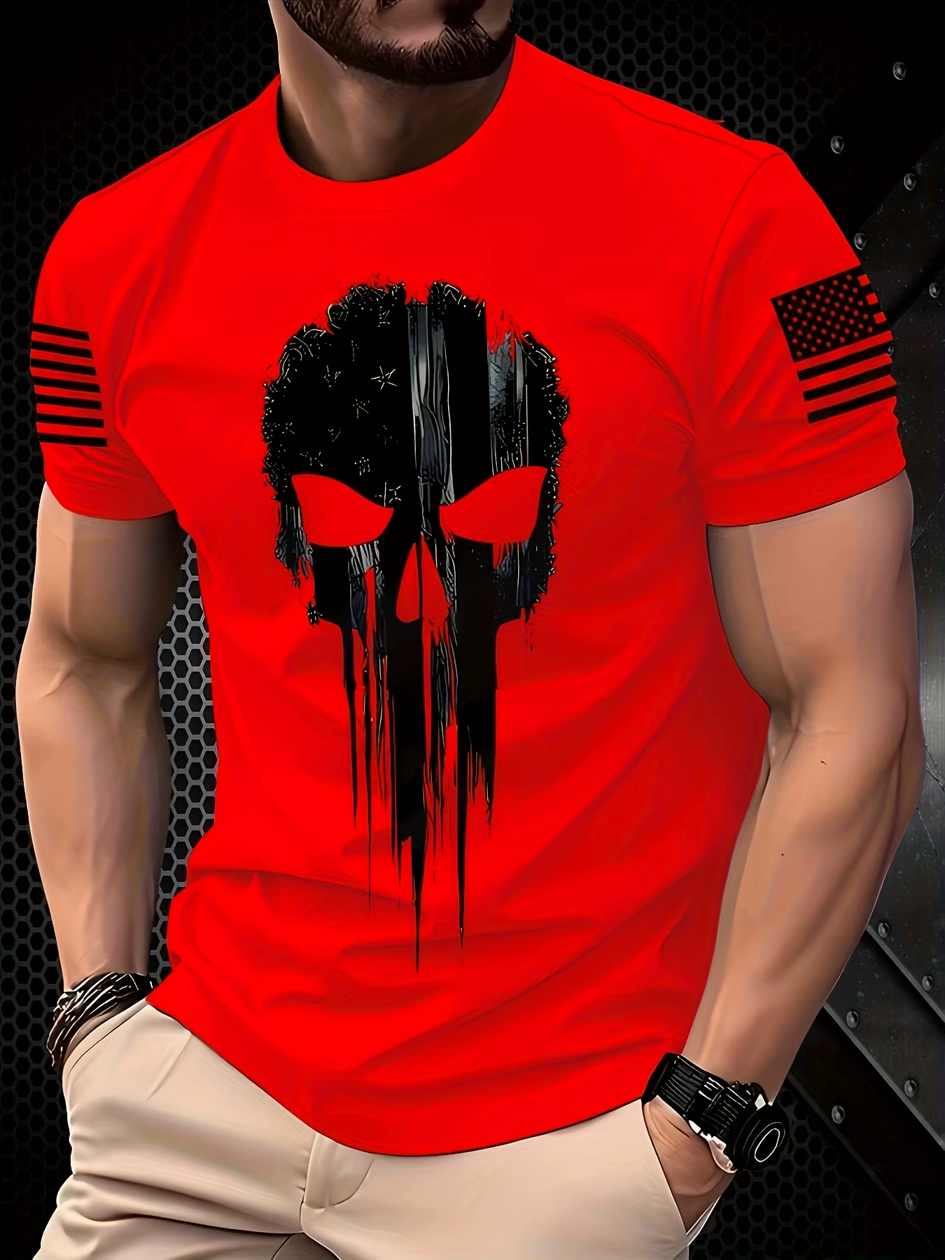Marvel Punisher T-Shirt homme impression numérique super-héros Anime T-Shirt crâne t-shirts