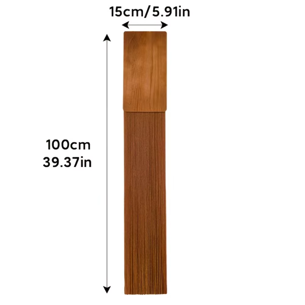 Tapisserie murale en macramé à pompons avec dessus en bois, style nordique, tissée verticalement, po