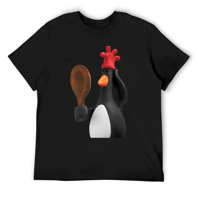 T-shirt drôle imprimé cuillère à main pour hommes et femmes, en coton, unisexe, streetwear, style Ha