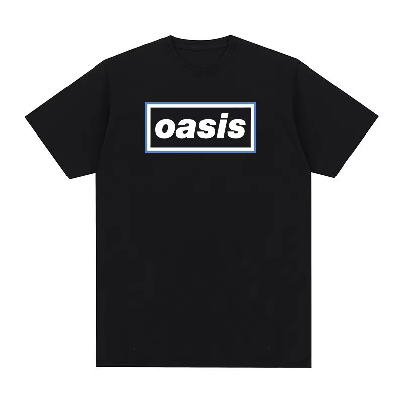 Oasi Band Vintage T-shirt britannique Rock tendance Harajuku femme vêtements coton hommes T-shirt no