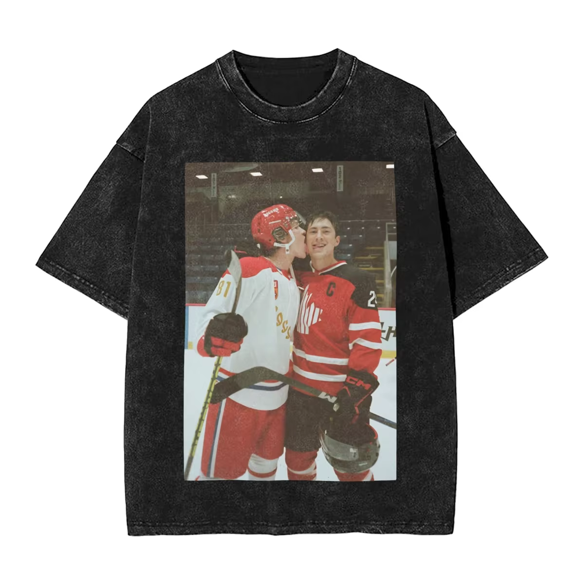 Rivalry chauffé Shane Hollander T-shirt lavé T-shirt Hudson Williams hommes et femmes haut Streetwea