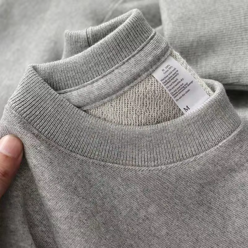 T-shirt à Manches sulfet Col Rond pour Homme et Femme, Vêtement 100% Coton, Solide, pour le dehors, 