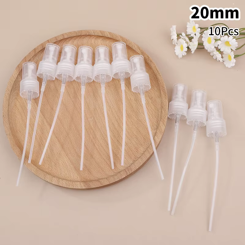 Buse de pulvérisation Portable, 10 pièces, pompe, buse de parfum, tête de pulvérisation à brume Fine