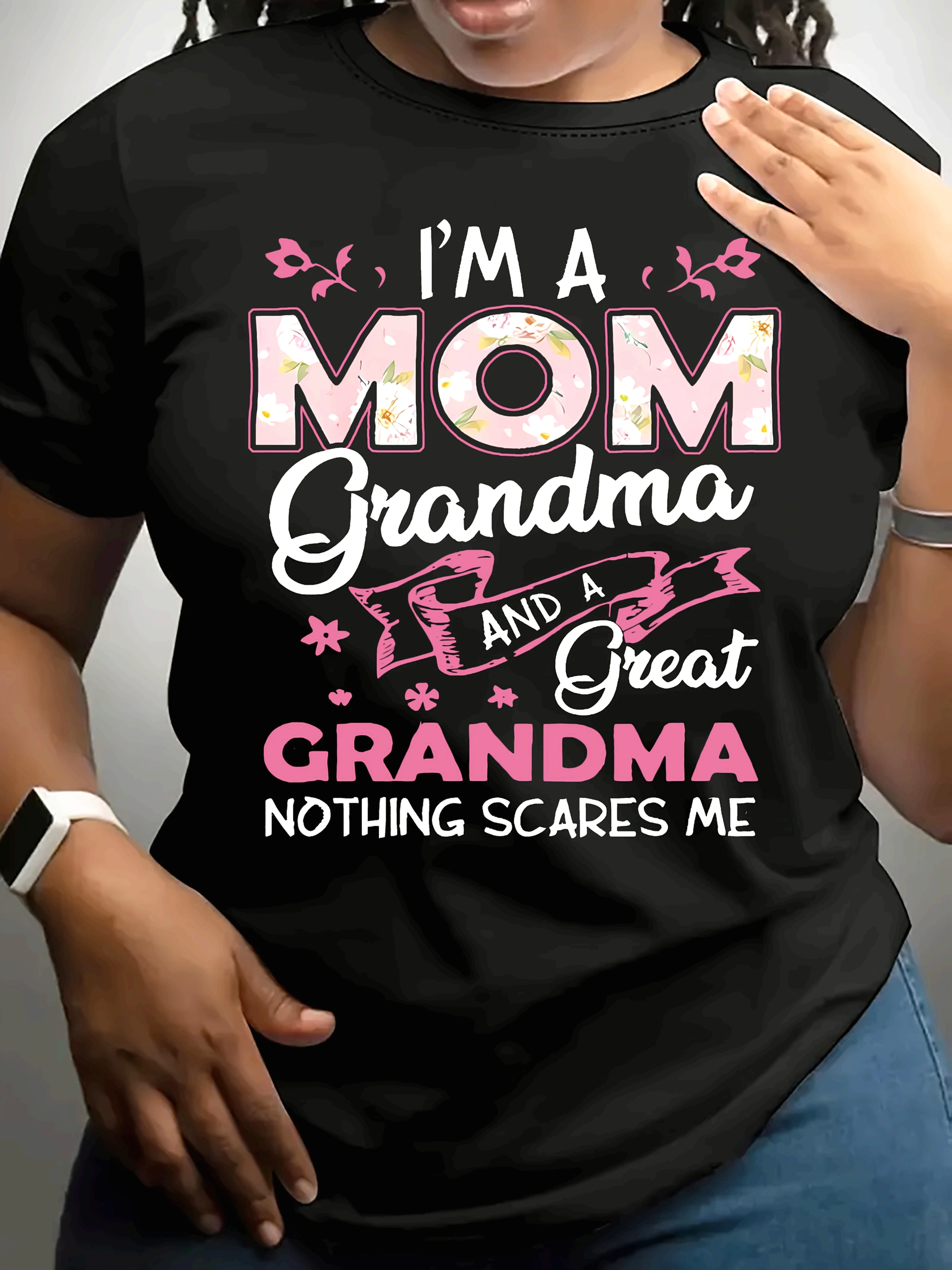 T-shirt drôle de grand-mère, cadeau de fête des mères, T-shirt graphique Vintage pour femmes avec le