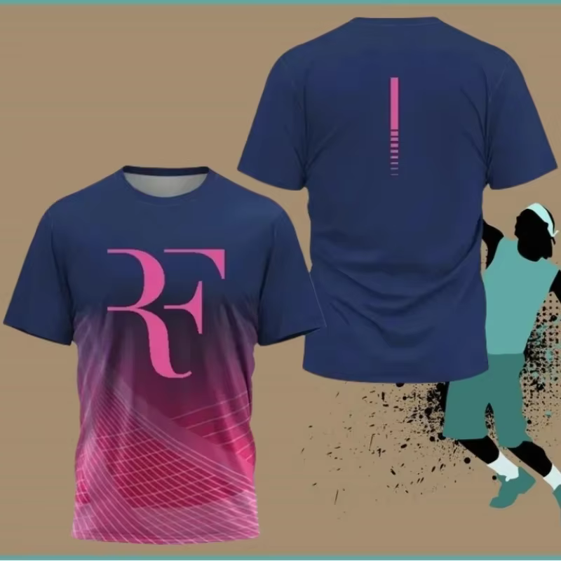 Costume d'entraînement de Tennis à séchage rapide pour hommes et femmes, T-Shirt de sport décontract