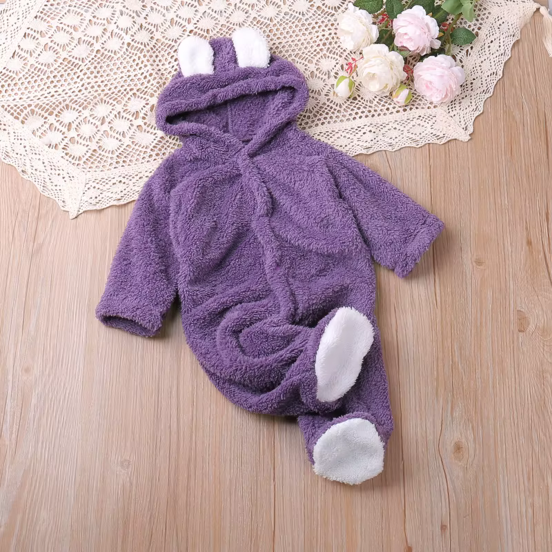 Humor ours automne dessin animé Style hiver à manches longues bébé garçons filles barboteuses enfant