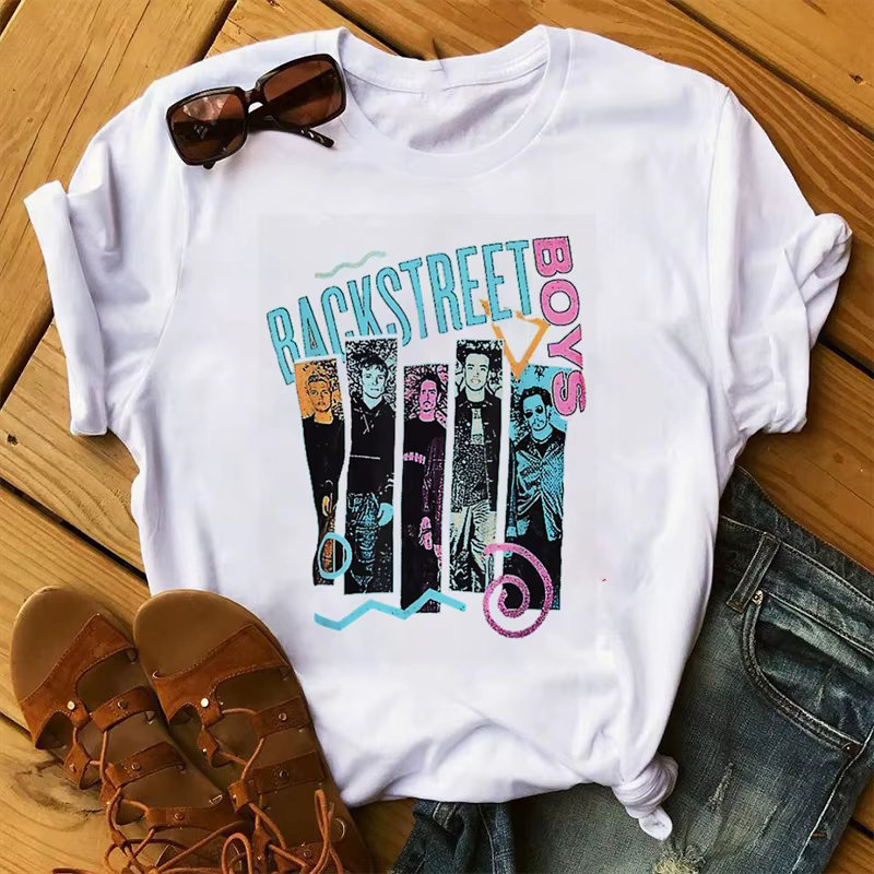 Mode d'été Backstreet Boys World t-shirts femmes unisexe t-shirts Harajuku chemises à manches courte