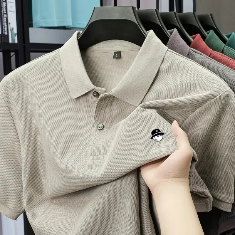 Polo brodé à motif exquis de dessin animé, nouvelle collection, best-seller de l'été, pour homme, 10