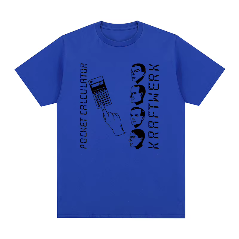 Kraftwerk Vintage T-shirt électronique Krautrock coton hommes T-shirt nouveau T-shirt femmes hauts