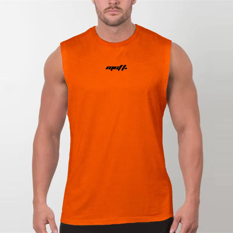 Débardeurs de fitness pour hommes – Marque de mode européenne et américaine – T-shirt de sport sans 
