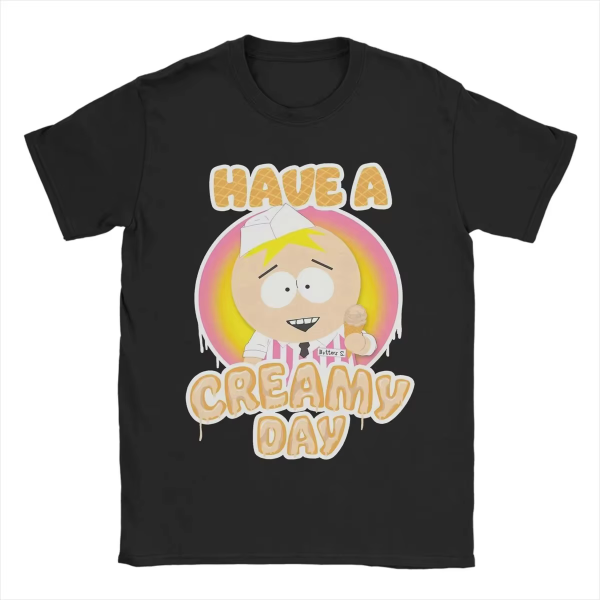 T-shirt imprimé graphique amusant Mysterion de South Park, style manga, pour hommes et femmes, en co