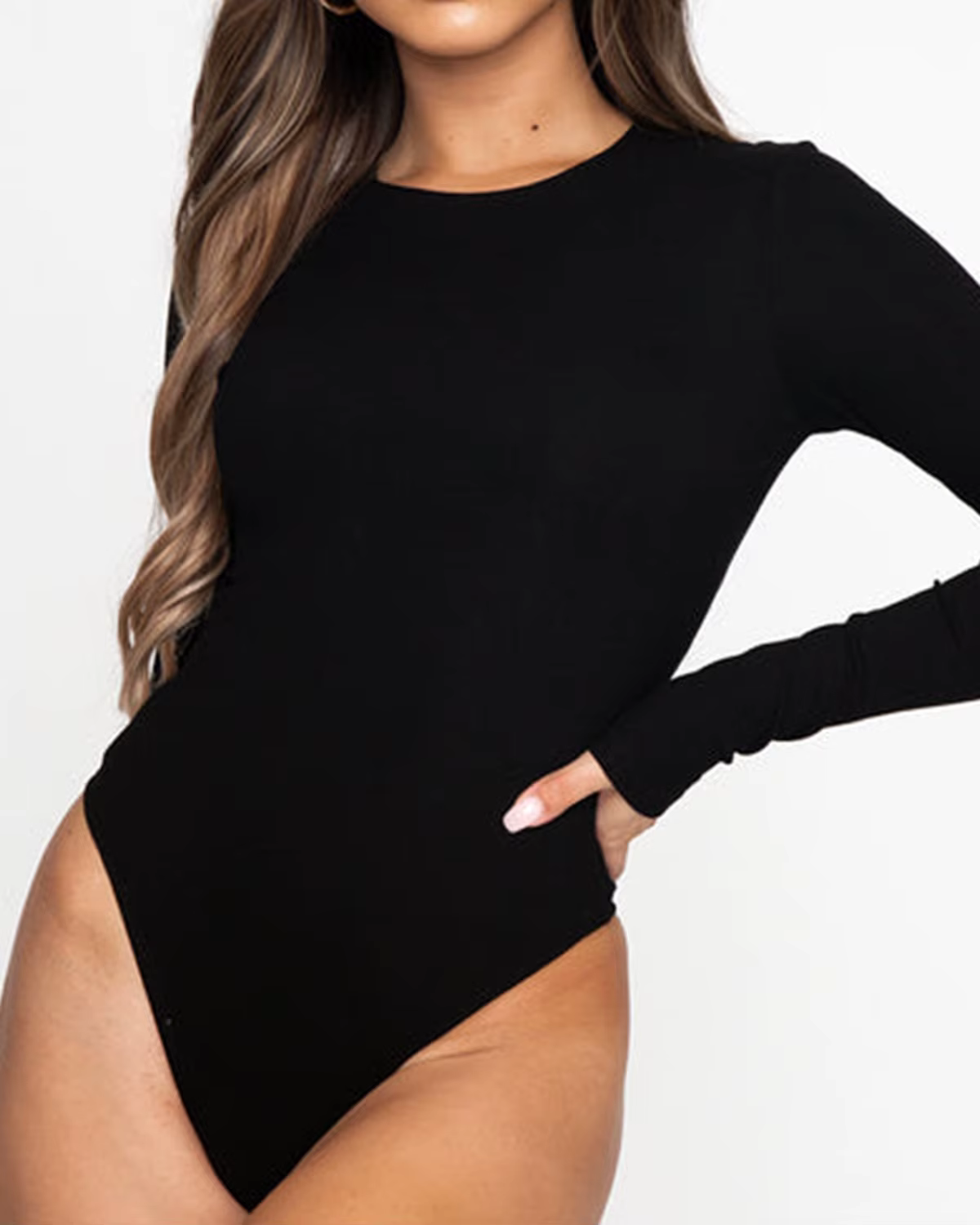 Body à manches longues pour femmes, corps moulant coupe ajustée, combinaison une pièce décontractée,