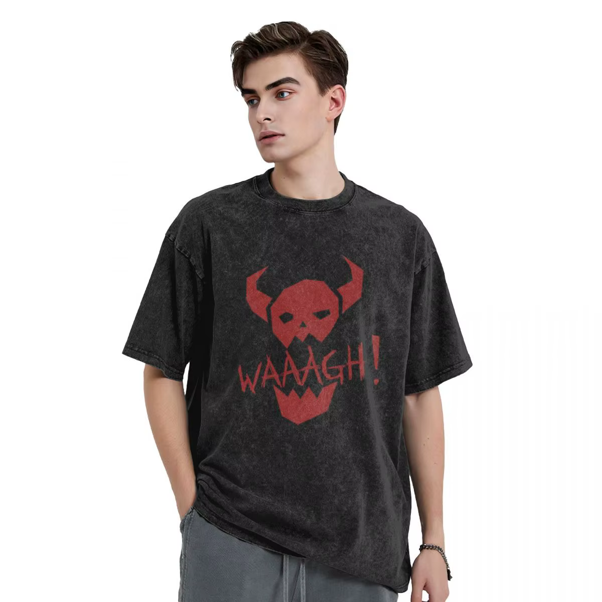 Ork WAAAGH! T-Shirt Essential pour Homme, Vêtement de Dessin Animé