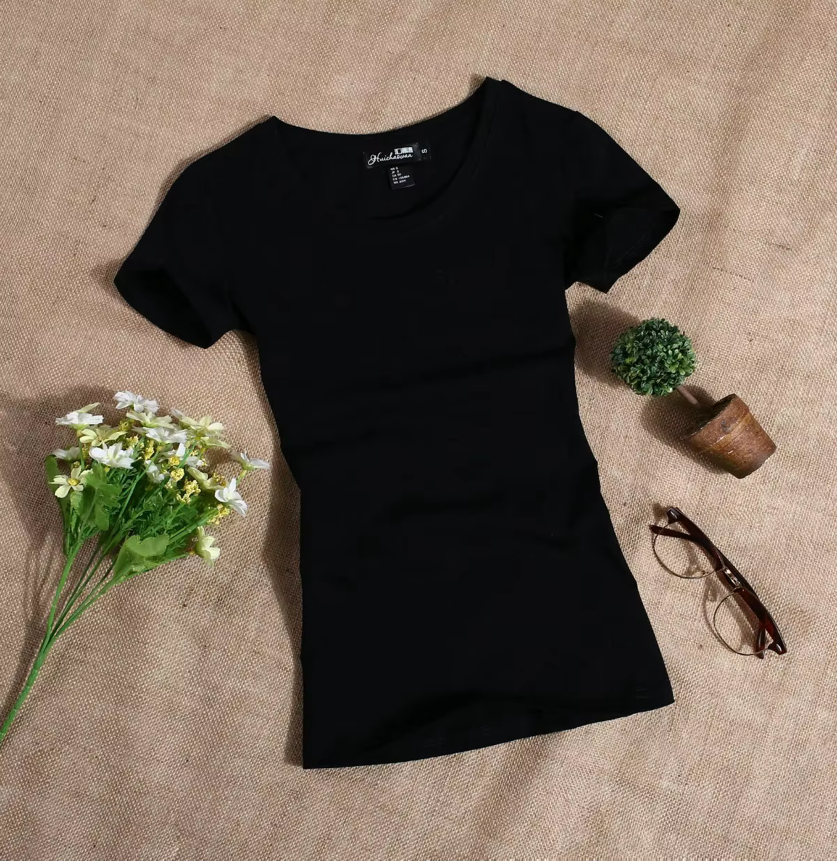 T-shirt pour femme MRMT 2026, décontracté, manches courtes, slim, uni, simple, pur, t-shirts pour fe