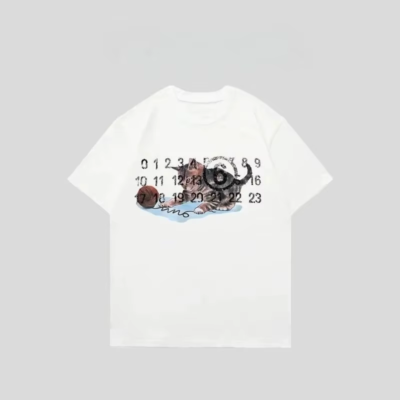 Nouveau T-shirt imprimé tendance Europe et Amérique 2026, col rond et manches courtes, style décontr