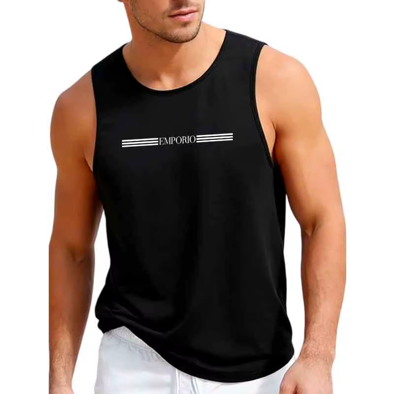 Gilet de sport sans manches pour hommes, camisole ample pour la course, l'entraînement, le basketbal